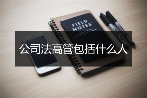 公司法高管包括什么人
