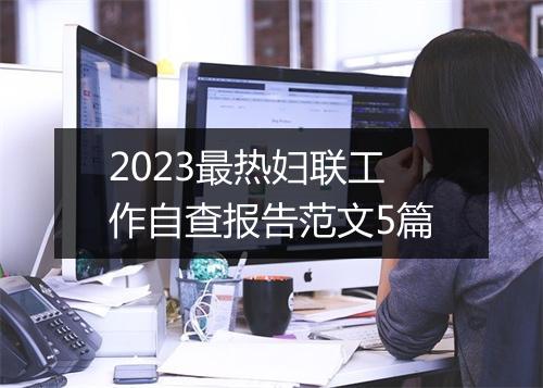 2023最热妇联工作自查报告范文5篇