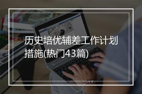 历史培优辅差工作计划措施(热门43篇)