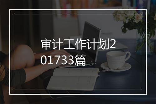 审计工作计划201733篇