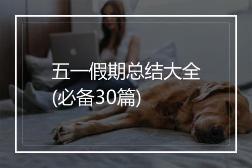 五一假期总结大全(必备30篇)
