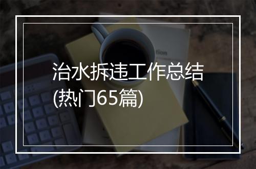 治水拆违工作总结(热门65篇)