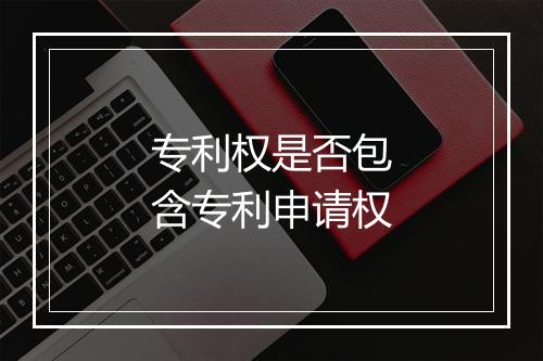 专利权是否包含专利申请权