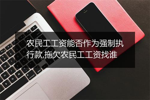 农民工工资能否作为强制执行款,拖欠农民工工资找谁
