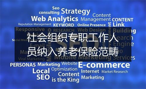 社会组织专职工作人员纳入养老保险范畴
