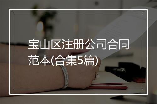 宝山区注册公司合同范本(合集5篇)