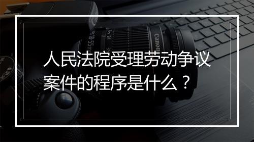 人民法院受理劳动争议案件的程序是什么？