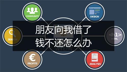 朋友向我借了钱不还怎么办