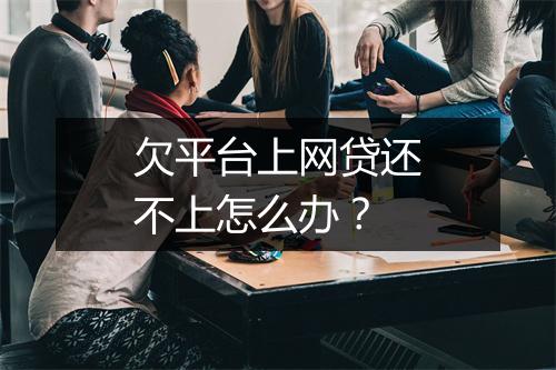 欠平台上网贷还不上怎么办？