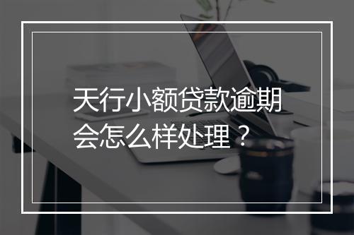 天行小额贷款逾期会怎么样处理？