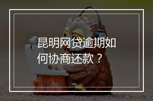 昆明网贷逾期如何协商还款？