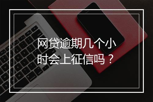 网贷逾期几个小时会上征信吗？