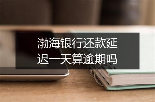 渤海银行还款延迟一天算逾期吗