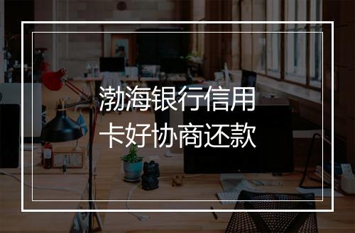 渤海银行信用卡好协商还款