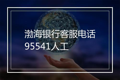 渤海银行客服电话95541人工