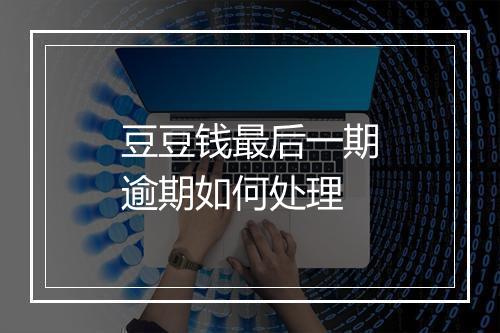 豆豆钱最后一期逾期如何处理