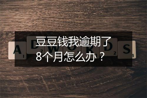 豆豆钱我逾期了8个月怎么办？