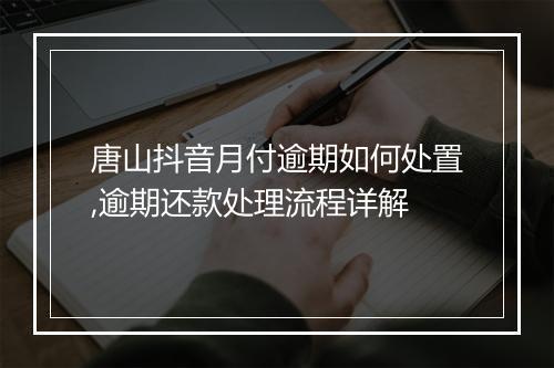 唐山抖音月付逾期如何处置,逾期还款处理流程详解