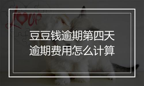 豆豆钱逾期第四天逾期费用怎么计算
