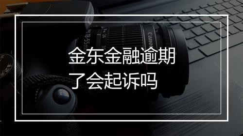 金东金融逾期了会起诉吗