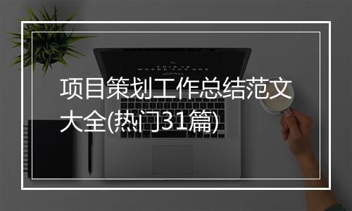 项目策划工作总结范文大全(热门31篇)