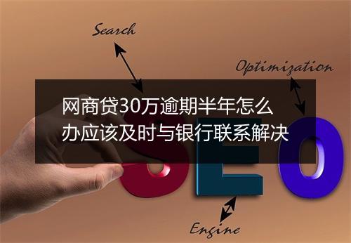 网商贷30万逾期半年怎么办应该及时与银行联系解决