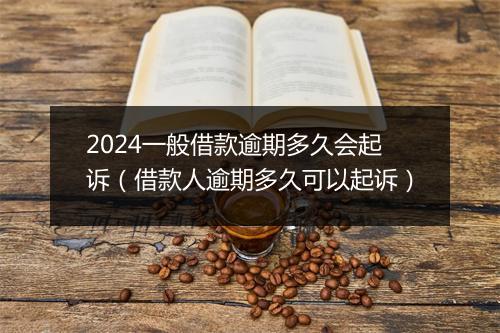2024一般借款逾期多久会起诉（借款人逾期多久可以起诉）