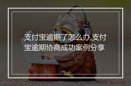 支付宝逾期了怎么办,支付宝逾期协商成功案例分享