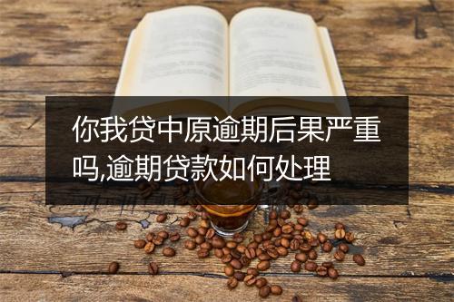 你我贷中原逾期后果严重吗,逾期贷款如何处理