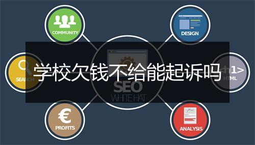 学校欠钱不给能起诉吗