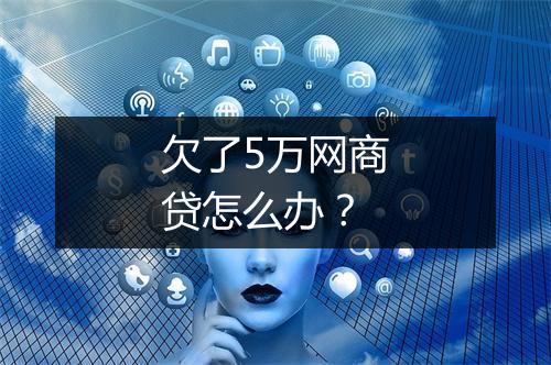 欠了5万网商贷怎么办？