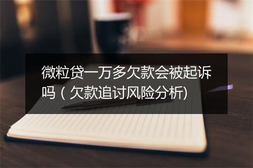 微粒贷一万多欠款会被起诉吗（欠款追讨风险分析)