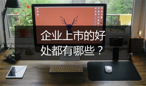 企业上市的好处都有哪些？