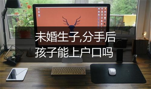 未婚生子,分手后孩子能上户口吗