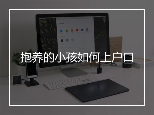 抱养的小孩如何上户口