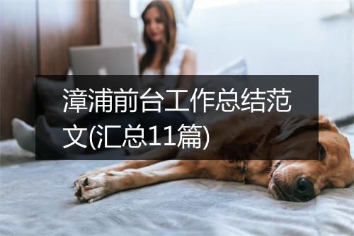漳浦前台工作总结范文(汇总11篇)