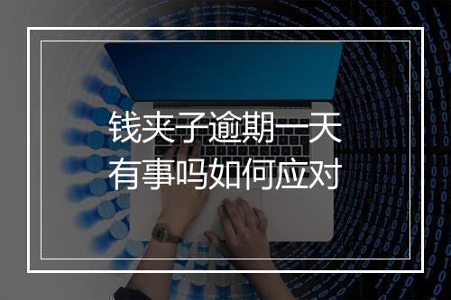 钱夹子逾期一天有事吗如何应对