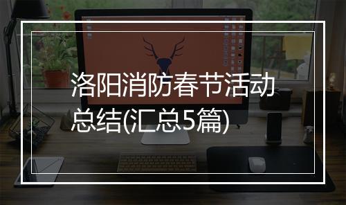 洛阳消防春节活动总结(汇总5篇)