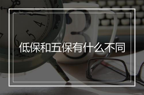 低保和五保有什么不同