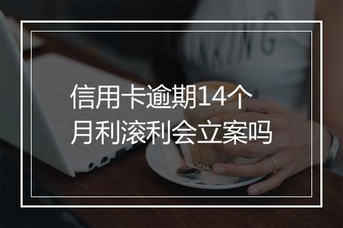 信用卡逾期14个月利滚利会立案吗