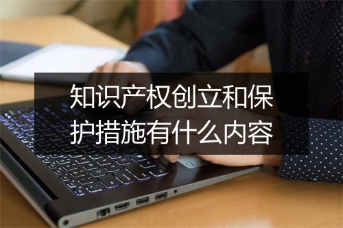 知识产权创立和保护措施有什么内容
