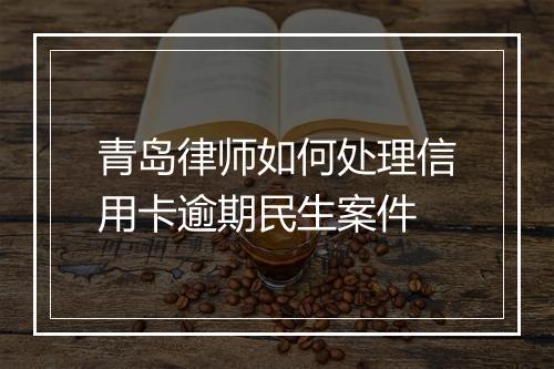 青岛律师如何处理信用卡逾期民生案件