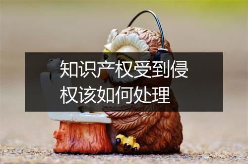 知识产权受到侵权该如何处理