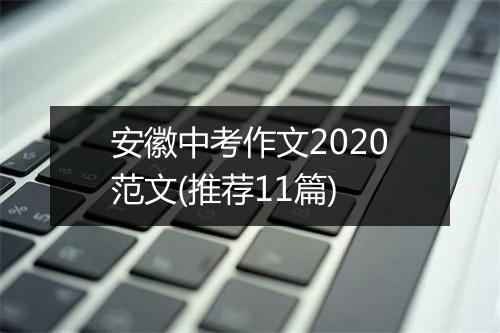 安徽中考作文2020范文(推荐11篇)