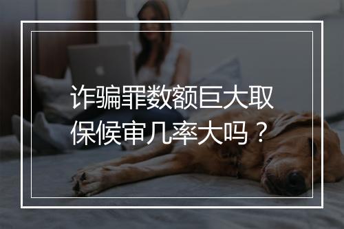 诈骗罪数额巨大取保候审几率大吗？