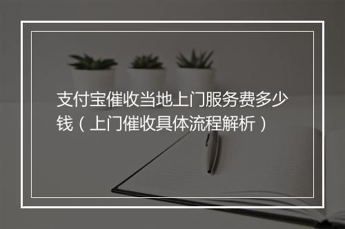 支付宝催收当地上门服务费多少钱（上门催收具体流程解析）