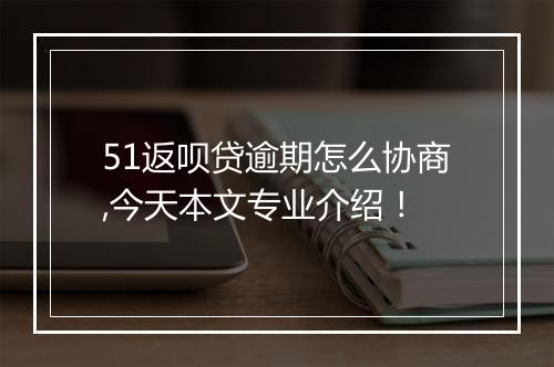 51返呗贷逾期怎么协商,今天本文专业介绍！