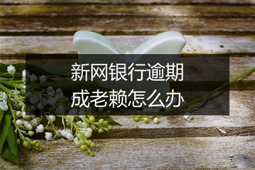 新网银行逾期成老赖怎么办