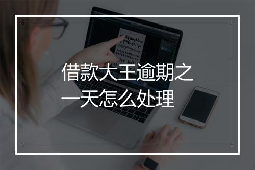 借款大王逾期之一天怎么处理