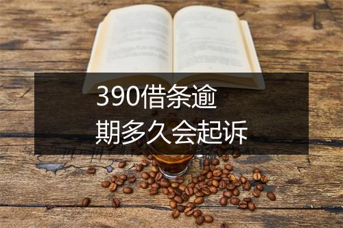 390借条逾期多久会起诉